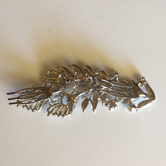 HPFINAL MARKDOWN Wedding/Prom feather comb - Picture 4 of 4